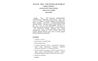 Olağan kongre duyurusu