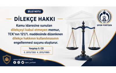 Dilekçe Hakkı Engellenemez!