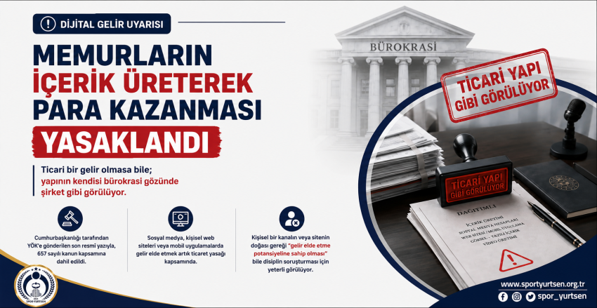 Memurlar İçin Dijital Gelir Uyarısı