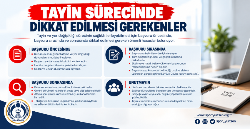 Tayin Sürecinde Dikkat Edilmesi Gerekenler