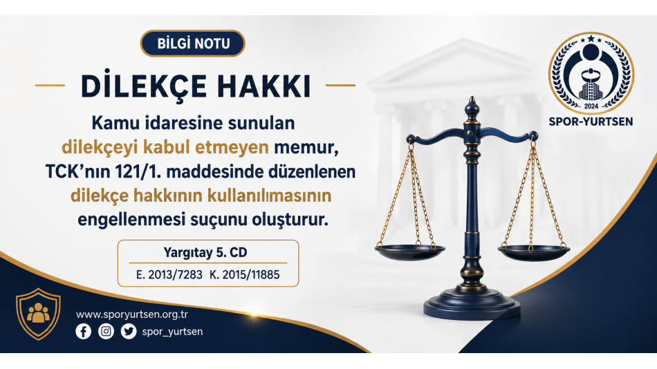 Dilekçe Hakkı Engellenemez!